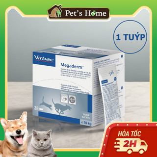 Tuýp dầu cá Virbac Megaderm dưỡng da và lông cho chó mèo 4ml