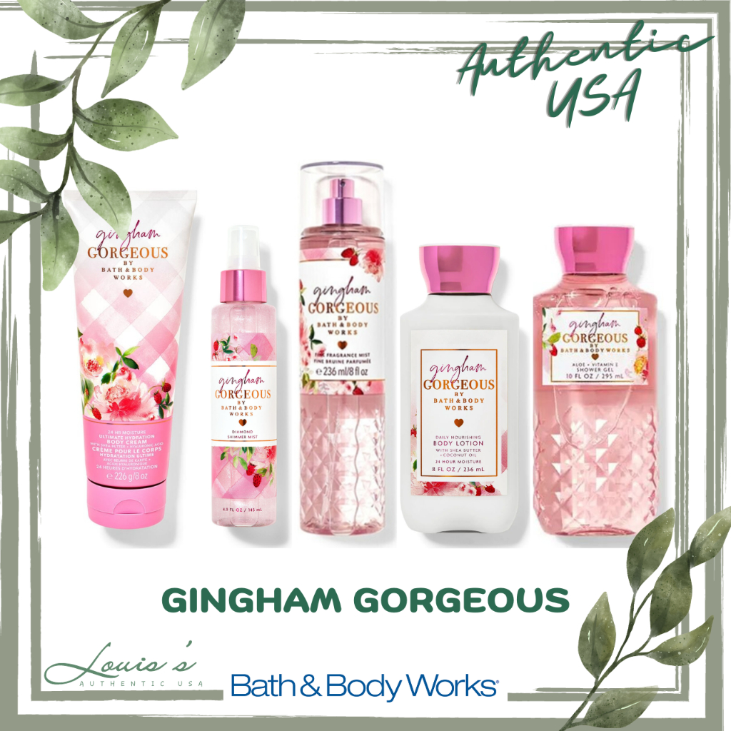 GINGHAM GORGEOUS Body mist / Tắm / Lotion - Xịt thơm toàn thân Bath & Body Works Mỹ