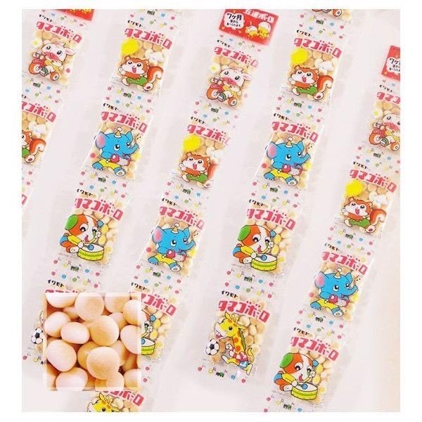 Bánh bi ăn dặm cho bé Boro làm từ lòng đỏ trứng Iwamoto S Select hàng nội địa Nhật từ 7m+ (Dây 5 gói x 16 g)
