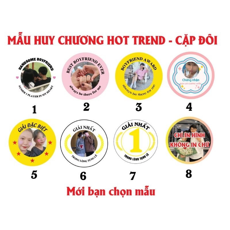 Huy Chương - Hình Thiết Kế Và In Theo Yêu Cầu