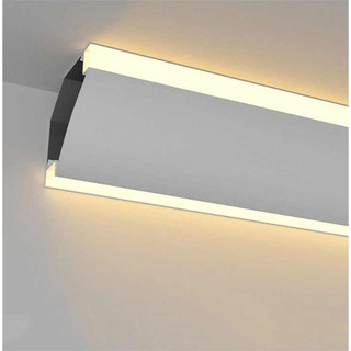 Thanh nhôm đèn led gắn trang trí góc trần nhà cao cấp, phong cách mới lạ, độc đáo. ( giá bán 1m). Phù hợp LED 8mm
