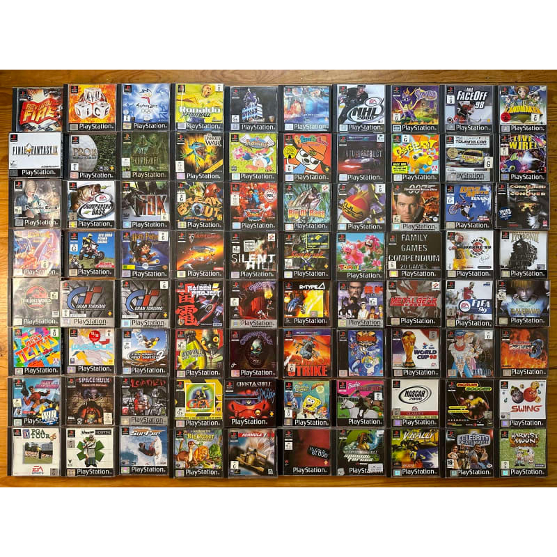 List Đĩa game cho PSX(PS1) - Chơi tốt trên PS3 & PS1 - Chính Hãng SONY - Đã qua sử dụng.