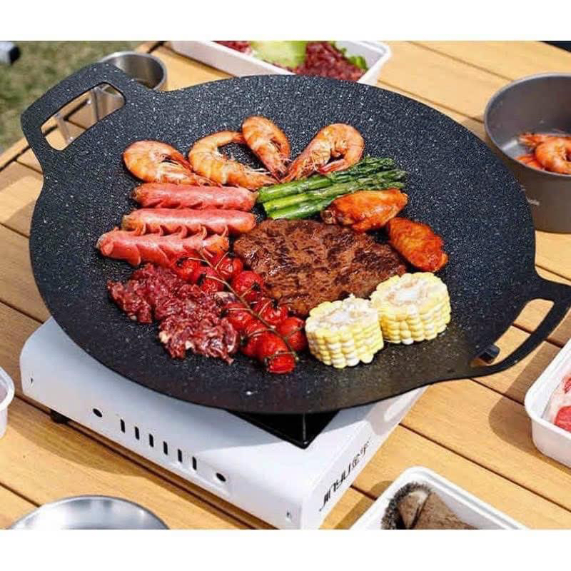 Chảo đá nướng thịt chống dính Hàn Quốc