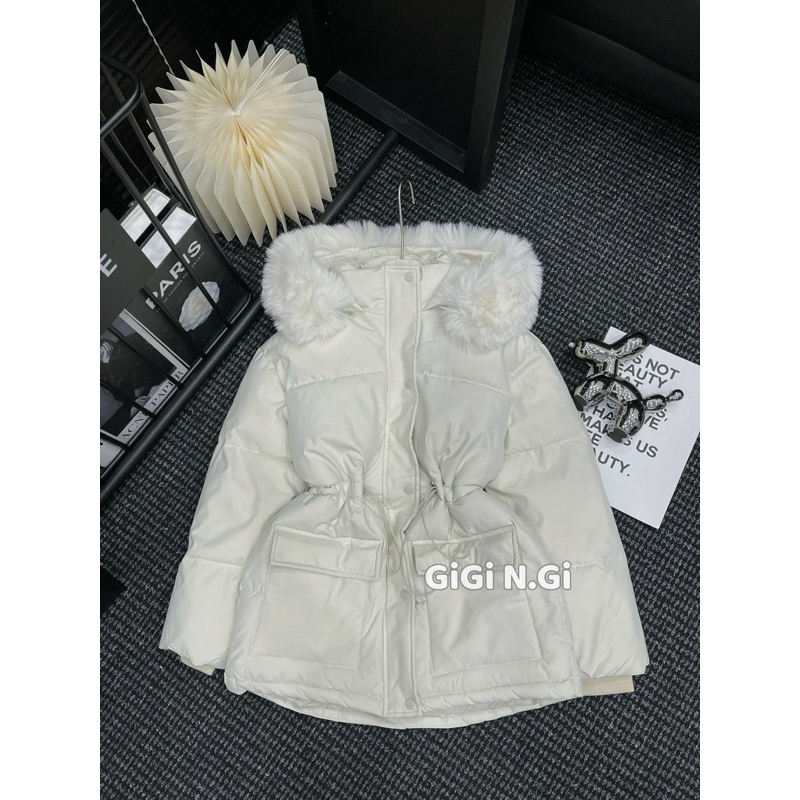 ÁO PHAO PARKA TÚI VUÔNG CÓ DÂY RÚT EO HÀNG QC - SHIP HOẢ TỐC