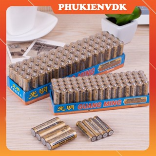 Vỉ 4 Viên Pin Tiểu 2A 3A Pin AA AAA Guang Ming Dùng Cho Điều Khiển Remote