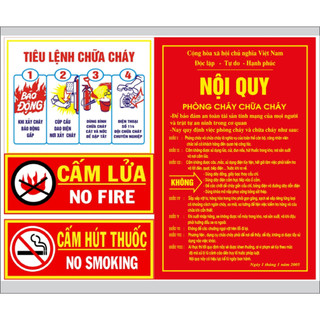 Bộ nội quy tiêu lệnh pccc