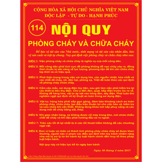 (MICA) Bộ Nội quy Tiêu lệnh PCCC
