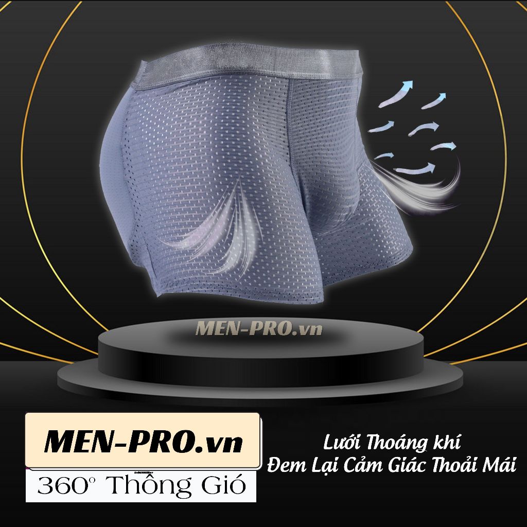 Quần độn mông nam nâng mông tự nhiên không dấu vết, quần sịp boxer sexy thoáng mát  lịch lãm - SALINA STORE