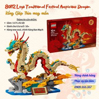 80112 Iego Seasonal Chinese Traditional Festival Auspicious Dragon- Rồng Giáp Thìn may mắn 2024