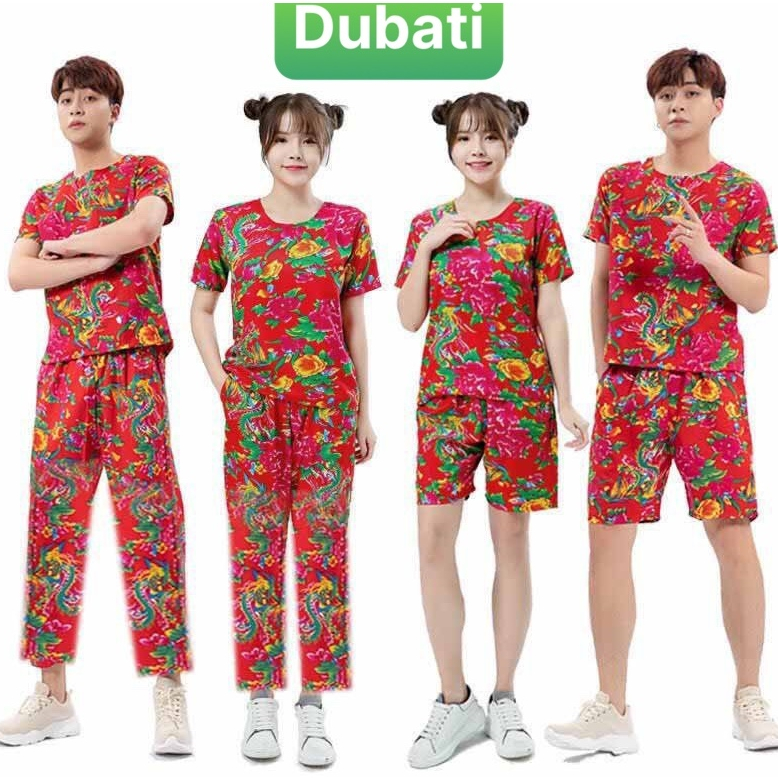 ĐỒ BỘ THỂ THAO HOA MẪU ĐƠN VẢI SIÊU THOÁNG MÁT PHONG CÁCH CAO CẤP HOT TREND 2024 - DUBATI FASHION