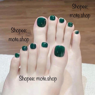 Nailbox chân sơn trơn tone xanh - xem bảng màu ở ảnh 3