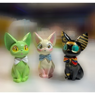Sỉ Tượng tô màu, MÈO THỦY THỦ 2D mini, size S, thạch cao trắng (Không kèm màu), luyện vẽ, decor