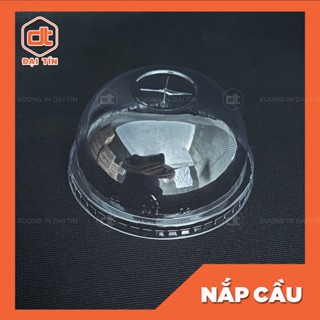 Nắp cầu ly nhựa phi 90-93-95-98-117, nắp ly trà sữa cà phê (lốc 50 cái)