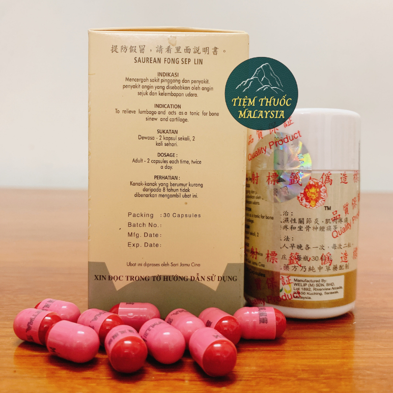 Viên Uống Hỗ Trợ Xương Khớp - Tuyết Liên Phong Thấp Linh Hộp 30 viên