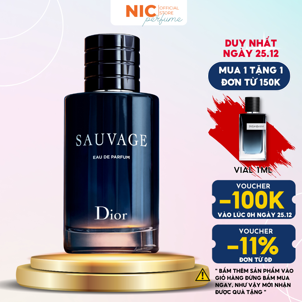 10ml Sauvage EDP | Nước hoa nam chính hãng