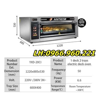 Lò nướng southstar 1 tầng -2 tầng -3 tầng , chạy điện cơ- điện tử-gas, bh 12 tháng