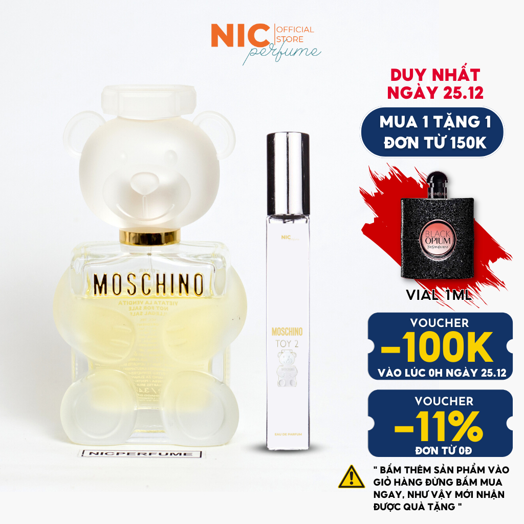 10ml Moschino Toy 2 | Nước hoa Gấu trắng chính hãng