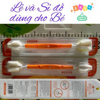 Dụng cụ cọ rửa bình sữa đa năng Wesser 2 đầu Dài 40cm