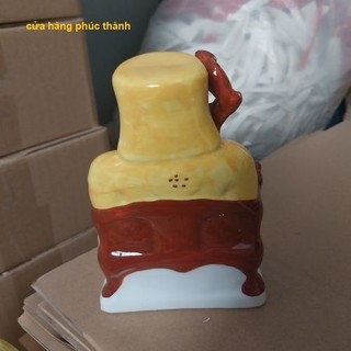 thổ địa ông bà màu ( sành sứ )