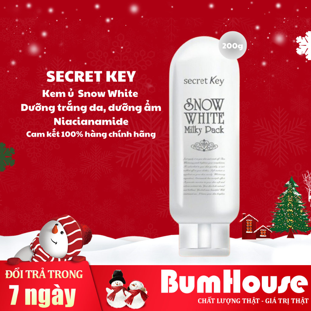 (Hàng có sẵn) Kem Ủ Trắng Secret Key Snow White Milky Pack (200ml)