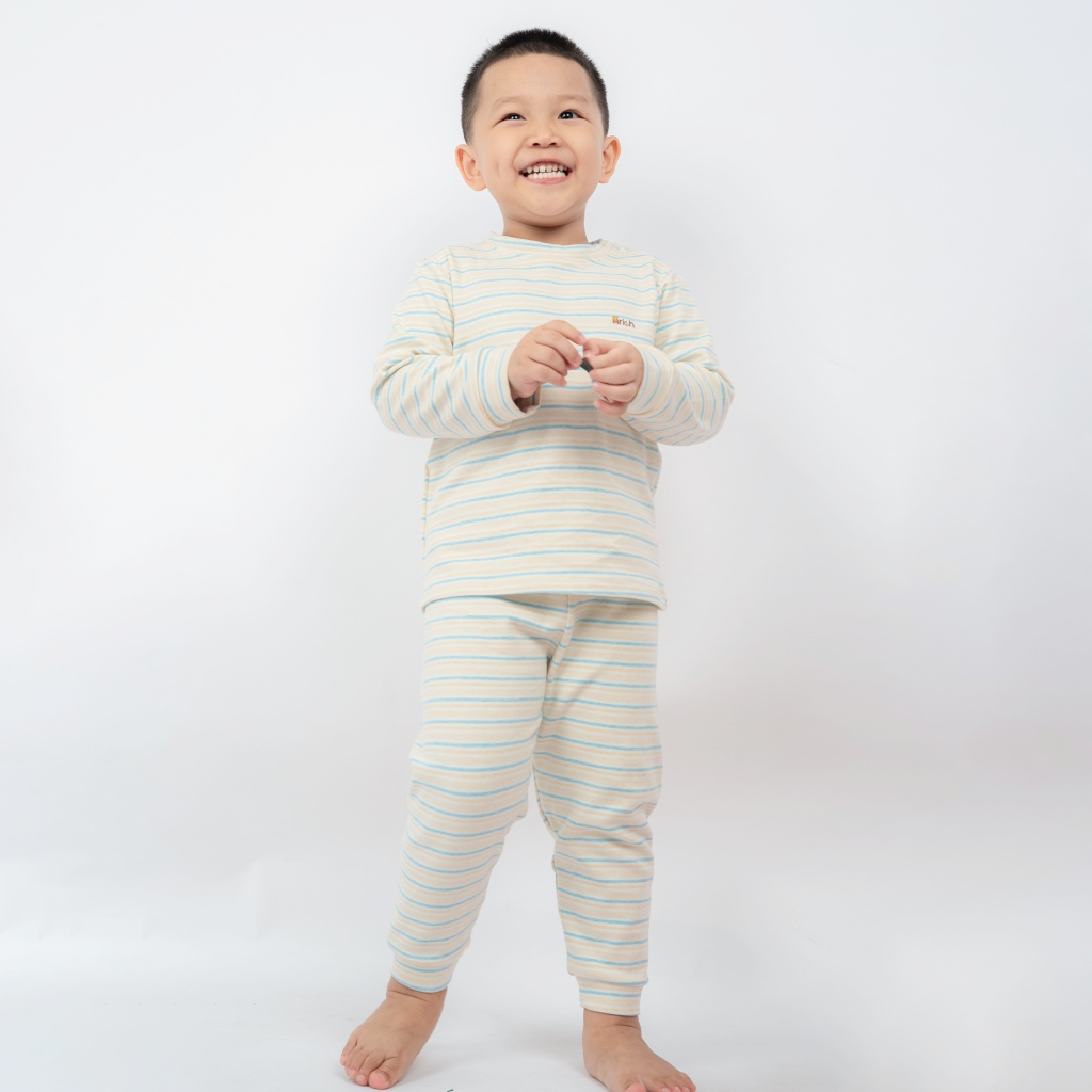 Bộ dài cài vai thu đông sợi tre pettit cao cấp cho bé từ 6 tháng đến 7 tuổi