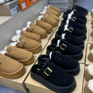  Sục khuy lót lông da lộn 