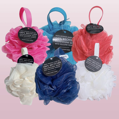 Một bông tắm siêu mềm mịn Bath & Body Works Loofah 6 màu Cream/Navy Blue/Pink/Deep Blush/White/Dusty Blue