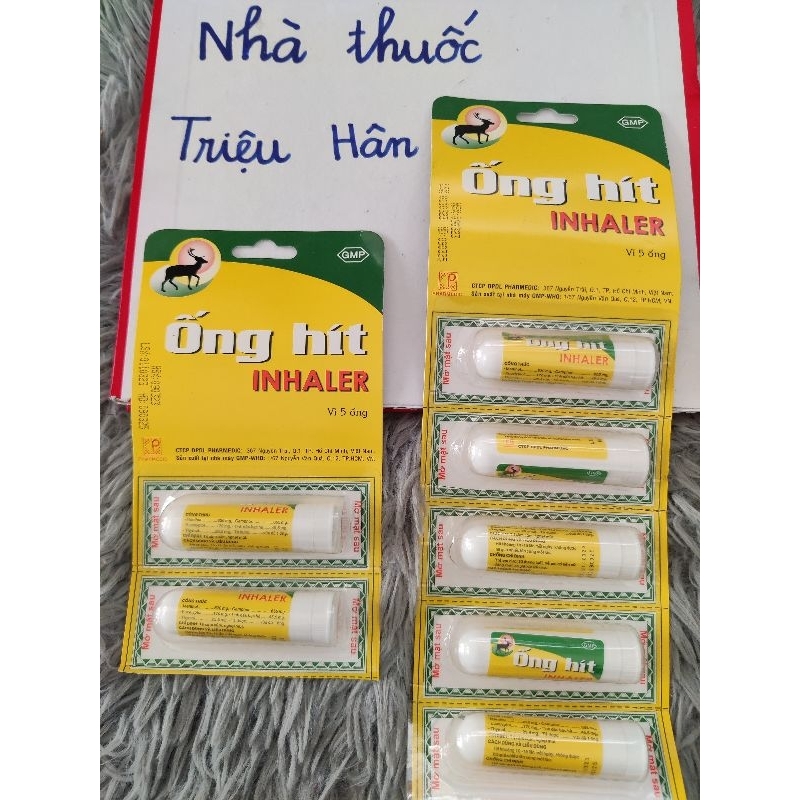 Ống hít inhaler pharmedic hỗ trợ nghẹt mũi, viêm mũi