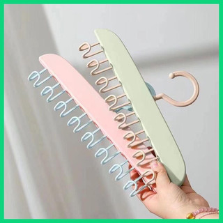 Móc nhựa treo đồ đa năng 8 nhánh màu Pastel