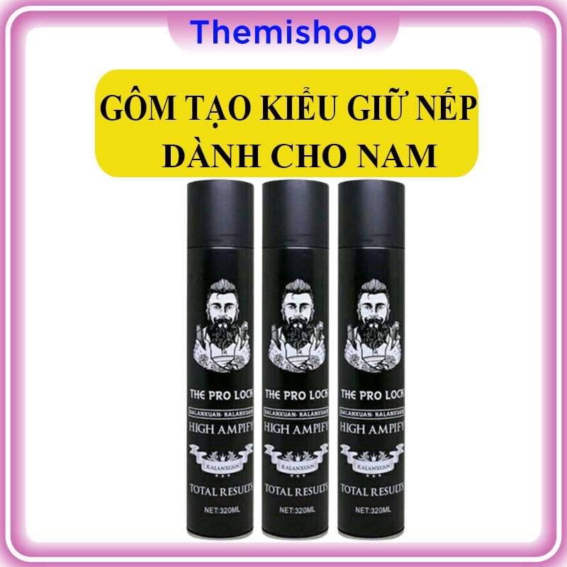 Gôm, keo xịt tóc THE PRO LOCK 420ml tạo kiểu giữ nếp cho tóc giá rẻ MN27