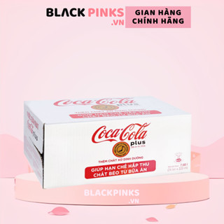 Thùng 24 lon nước ngọt Coca Cola Plus lon 320ml - không đường, không calo, thêm chất xơ