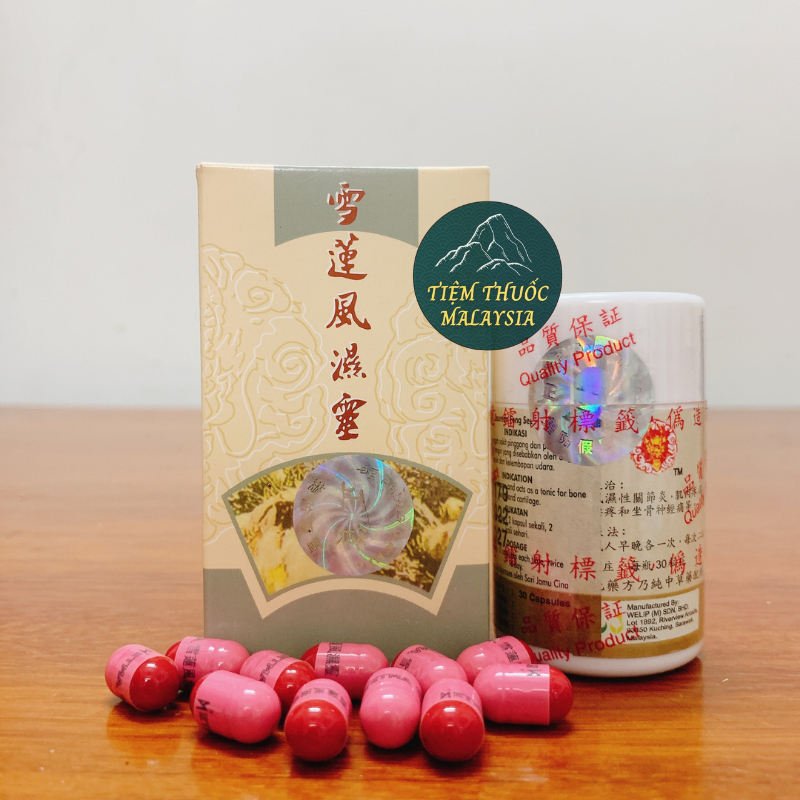 Viên Uống Hỗ Trợ Xương Khớp - Tuyết Liên Phong Thấp Linh Hộp 30 viên
