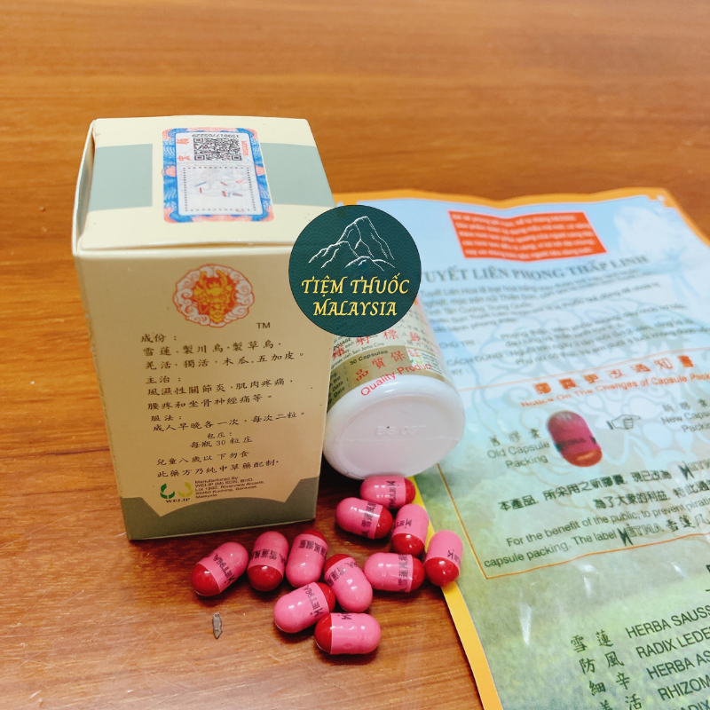 Viên Uống Hỗ Trợ Xương Khớp - Tuyết Liên Phong Thấp Linh Hộp 30 viên