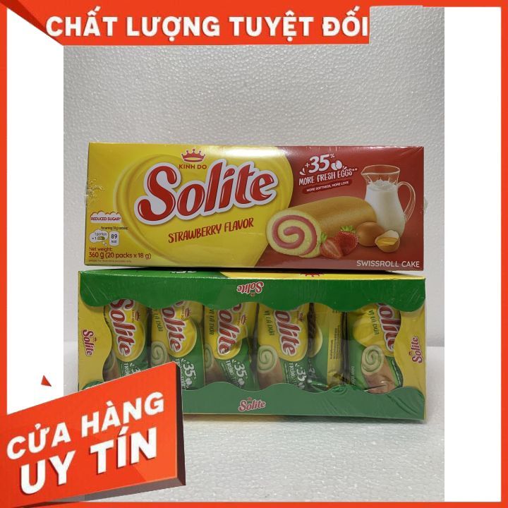 Bánh bông lan cuộn kem SOLITE