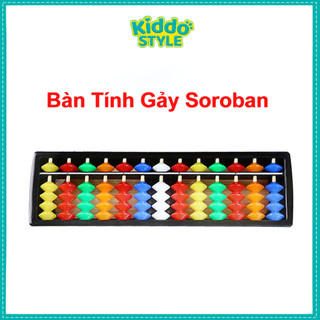 Bàn Tính Gảy 13 Cột Cho Bé Học Toán Tư Duy Soroban, Ucmas, Abacus -Kích Thước 20.3x6x1.5cm