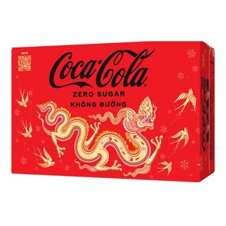 Thùng 24 lon nước ngọt Coca Cola/Zero không đường 320ml/235ml