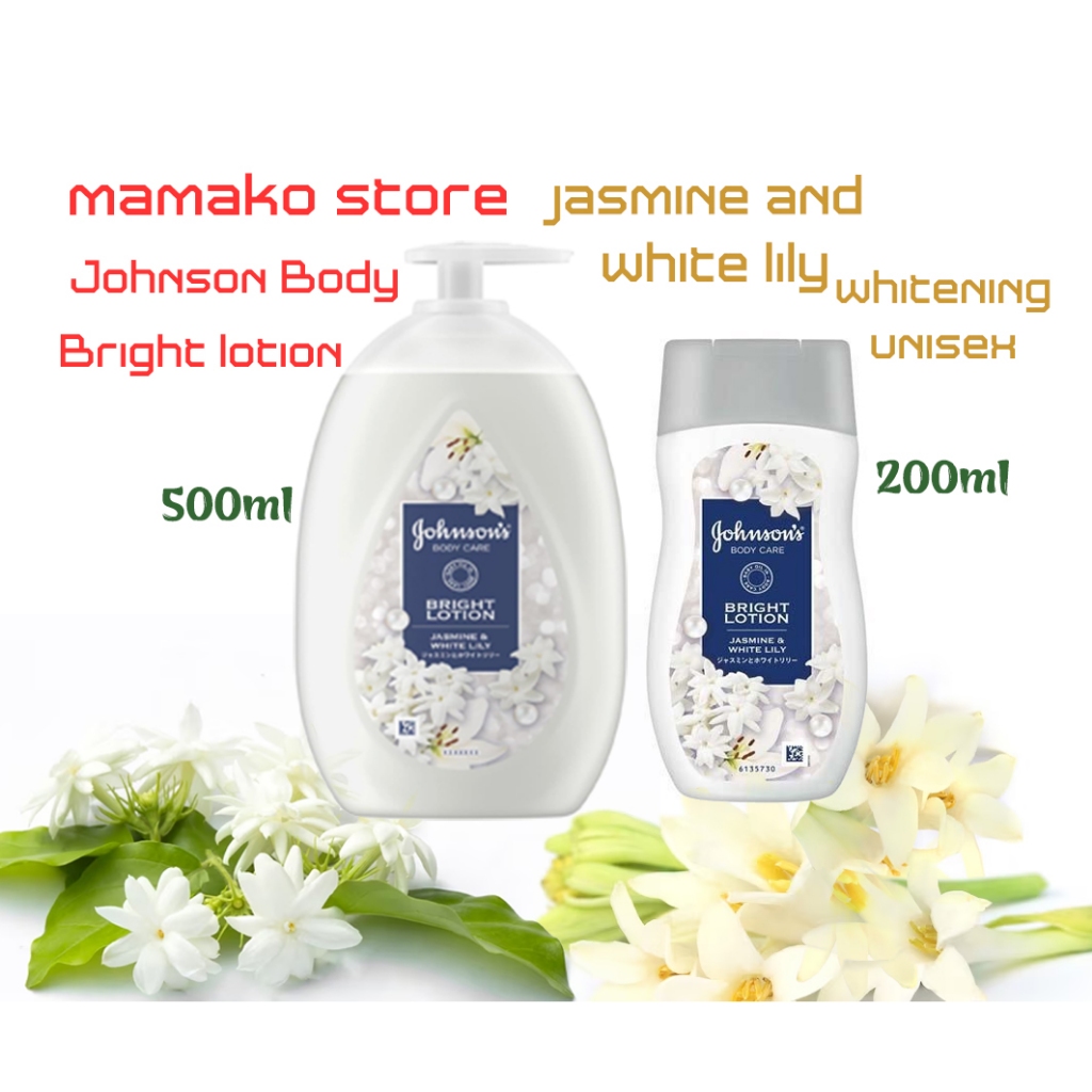 NEW/Sữa dưỡng thể làm sáng da,trắng da Johnson Body lCare Vibrant Radiance Nia 500mlHương hoa nhài và hoa huệ trắng
