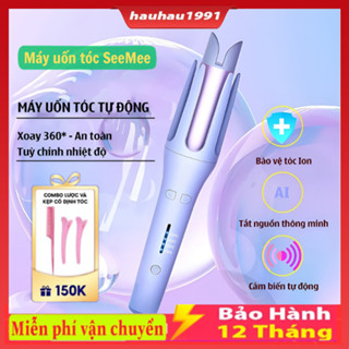 Máy uốn tóc làm xoăn tự động SeeMee/FAERS PLUS lớp phủ gốm sứ bảo vệ tóc khi tạo kiểu đường kính uốn 32mm.