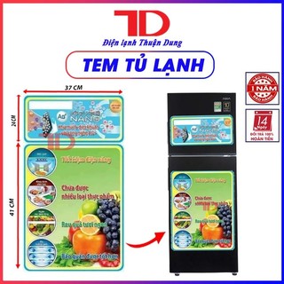 Tem dán tủ lạnh trang trí + tặng băng keo 2 mặt