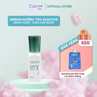 Serum dưỡng tóc EASYCOS tinh dầu argan phục hồi cho tóc nhuộm hư tổn, giảm chẻ ngọn, khô xơ 60ml