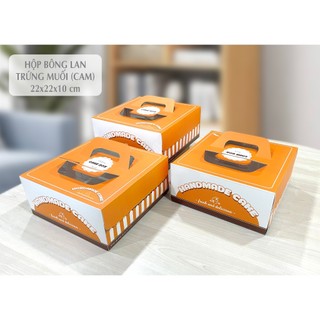 Combo 10 Hộp Bánh Bông Lan Trứng Muối (22x22x10 cm) (có kèm đế)