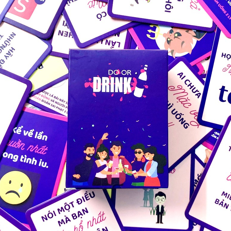 Bộ Bài Nhậu Uống Rượu DO OR DRINK Drinking Game Cho Bữa Tiệc Bùng Cháy Cuộc Vui
