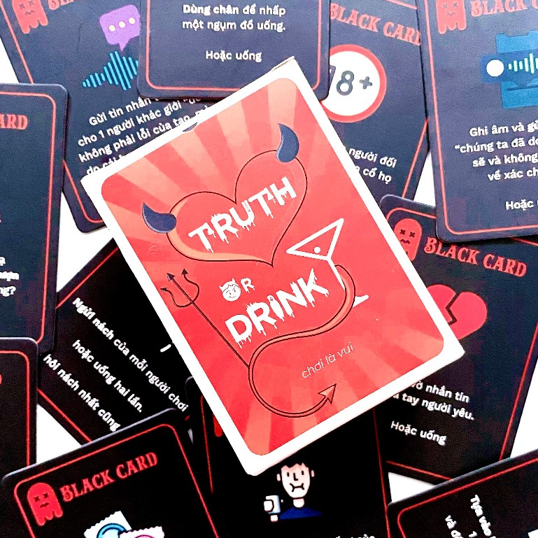Bộ Bài Drinking Game Truth Or Drink Uống Rượu Bia Cực Thú Vị và Nhiều Tiếng Cười