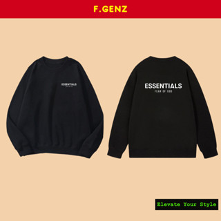 Áo sweater ESSENTIALS FEAR OF GOD chất nỉ bông cotton dày dặn unisex nam nữ mũ 2 lớp form rộng chính hãng f.genz