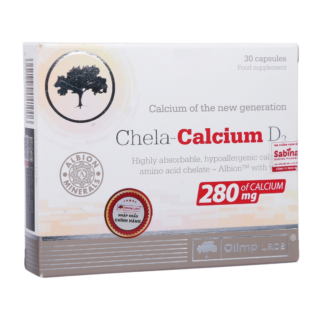 [ Mua 1 Tặng 1 ] Chela-Calcium D3 - Viên Uống Bổ Sung Canxi Hữu Cơ Hộp 30 Viên