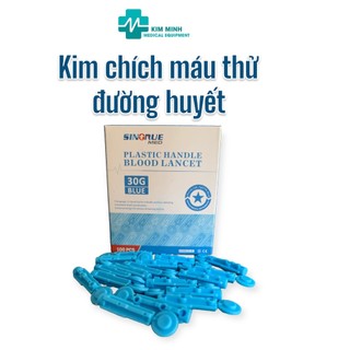 Bộ 100 Kim lấy máu tròn SINORURE dùng cho các máy đo đường huyết