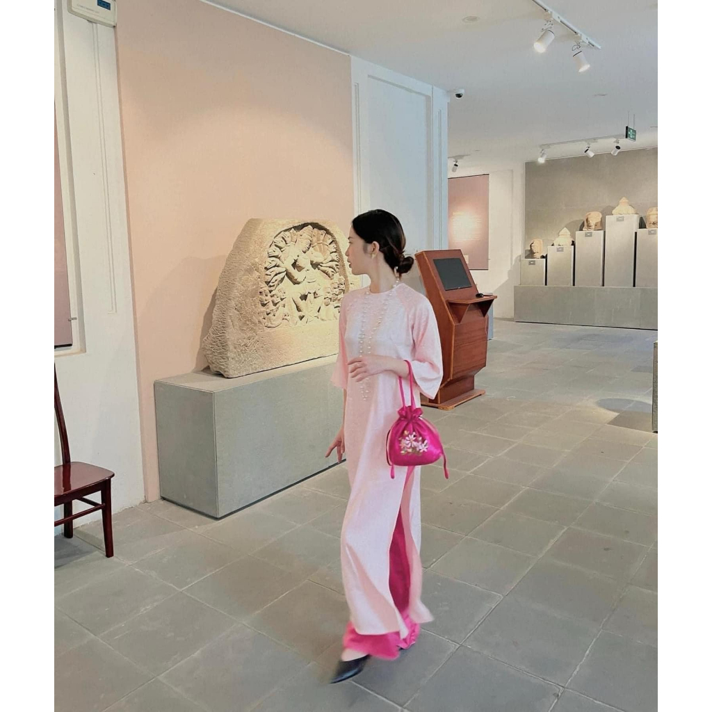 Túi gấm dây rút may mắn đầu năm chất vải mềm mịn cao cấp đeo lễ tết hàng quảng châu hcom1024