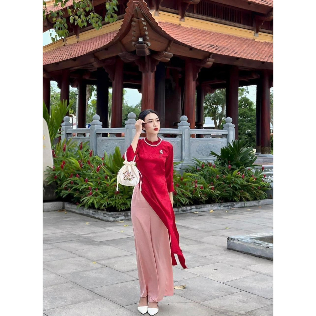 Túi gấm dây rút may mắn đầu năm chất vải mềm mịn cao cấp đeo lễ tết hàng quảng châu hcom1024