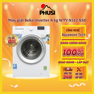 MiỄN PHÍ CÔNG LẮP ĐẶT - WTV8512 XS0 - Máy giặt Beko WTV 8512 XS0, 8.0kg, Inverter