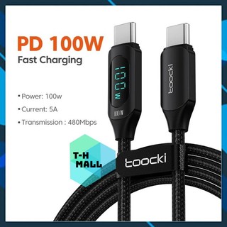 Cáp sạc nhanh Type C to Type C 100W Display Fast Charging Data Cable (100W, 480Mbps, LED indicator)